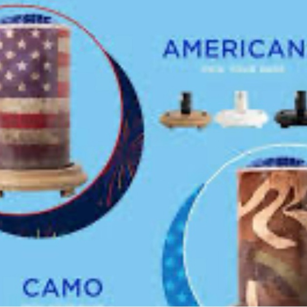 American Flag or Camo Design pink zebra shade. Base not included.